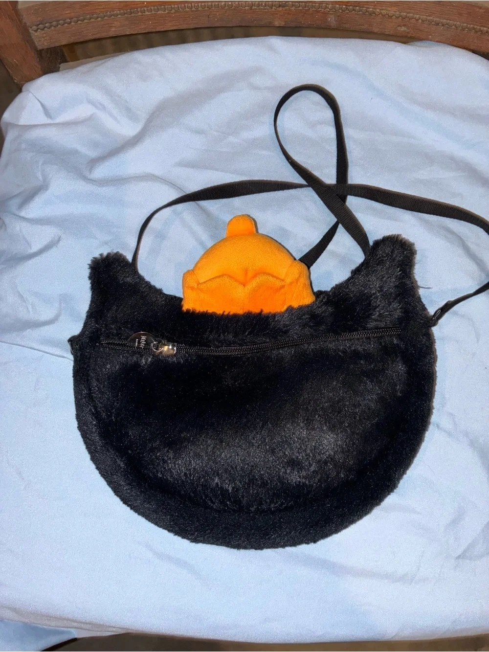 Jellycat Jack Black Cat Plush Crossbody Bag